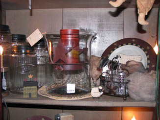 Candle holder and jars