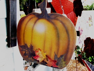 Pumpkin sign