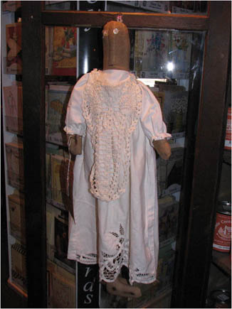 Doll with white dress