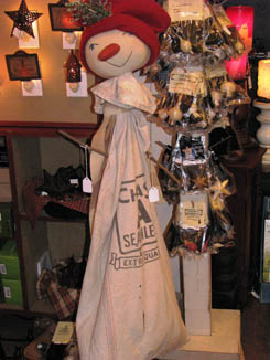 Snowman on stand