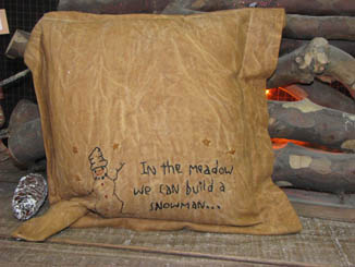 Snowman pillow